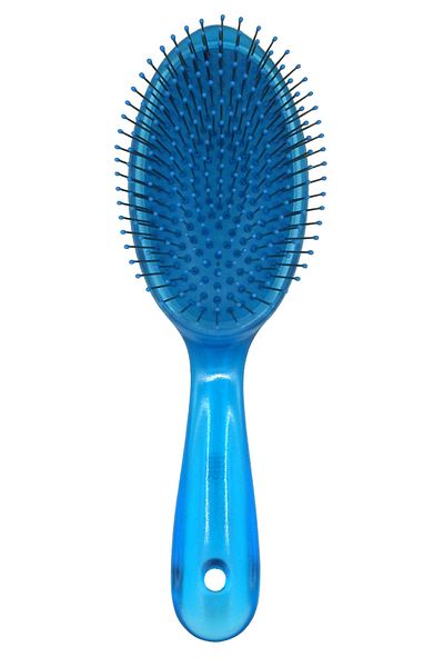 IRIS Iris Blue Line Metal Wire Oval Hair Brush 51035