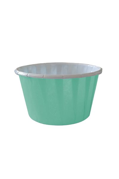 Dolphin Mint Green 50 Pack Muffin Cupcake Capsule Matte - Disposable