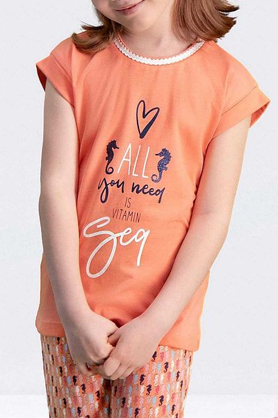 Arnetta Seahorse Yavruağzı Girl's Pajama Set