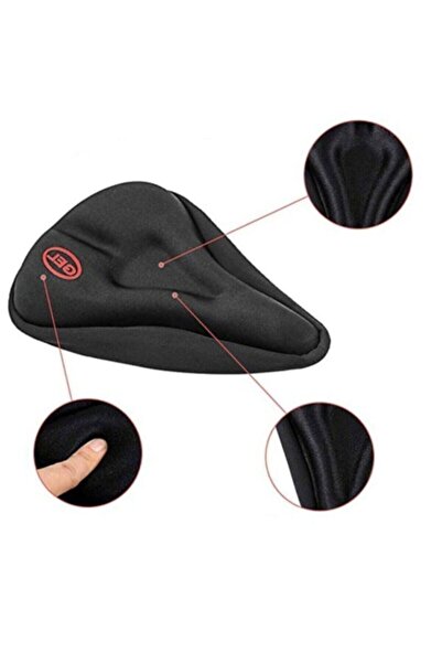 ERSEPLUS Чорний велосипедний гелевий чохол для сідла