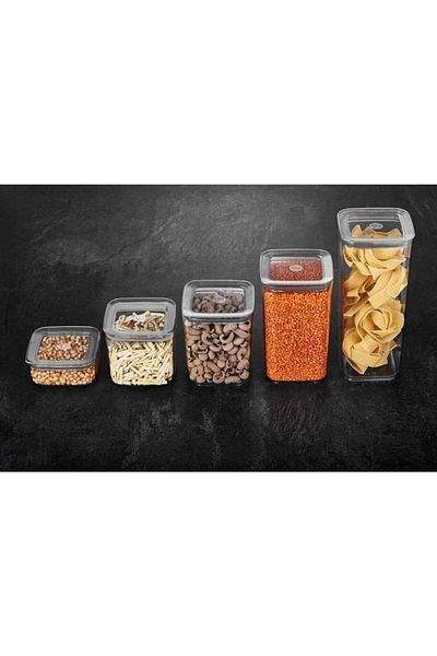 VİP AHMET 20 Piece Sude Square Storage Container Food Container Set