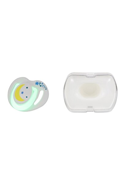 Mamajoo Tekli Desenli Emzik  + Renkli Saklama Kutusu 12 Ay+ Gece