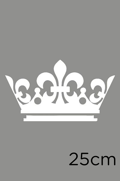 MIGNATIS King King Crown Auto Vehicul Autocolant Autocolant 25cm - Alb