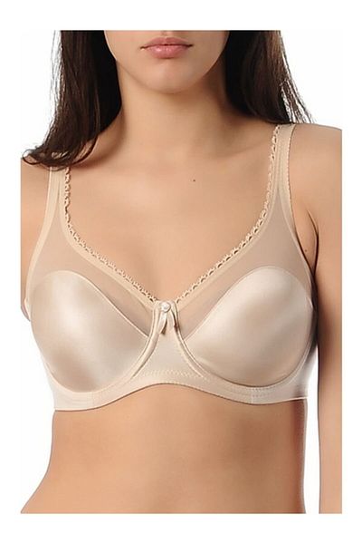 Yeni İnci Γυναικείο σουτιέν ενισχυτικό μπεζ Underwire - Νέα σεζόν