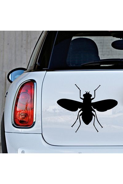 MIGNATIS Aripi Deschise Albină Principală Autocolant Lipire 35cm - Negru