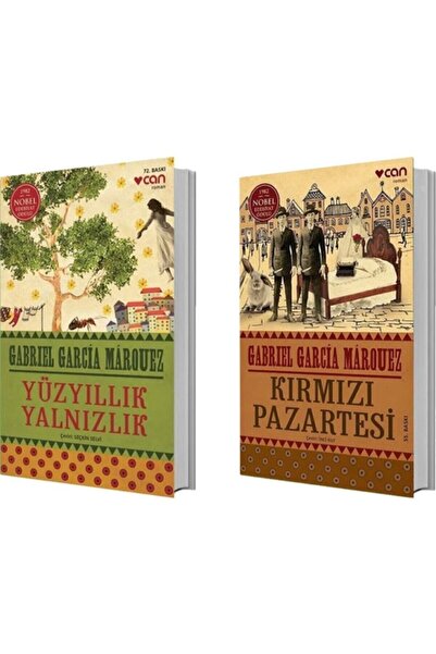 Can Yayınları Yüzyıllık Yalnızlık, Kırmızı Pazartesi, G.g. Marquez 2 Kitap Takım
