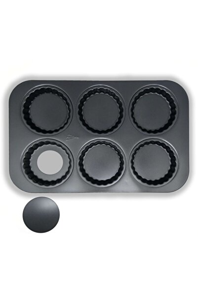 Patisse 6'lı Tart Kalıbı (, Tabanı Çıkan)