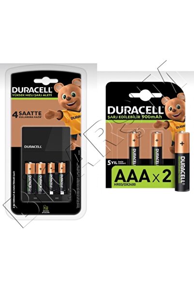 Duracell Cef 14 Pil Şarj Cihazı 2 Adet Şarj Edilebilir 750 Mah Aaa 2 Adet 900 Mah Aaa 2 Adet 1300 Mah Aa Pil