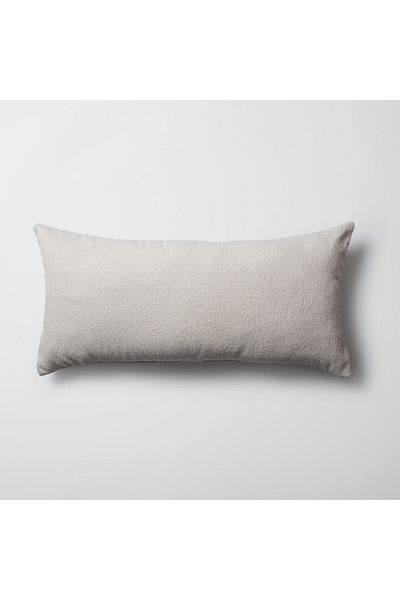 Fineroom Living "Julia" - Plain Loop Woven Lumbar Throw Pillow 35x70 (Includes Inner Pillow)