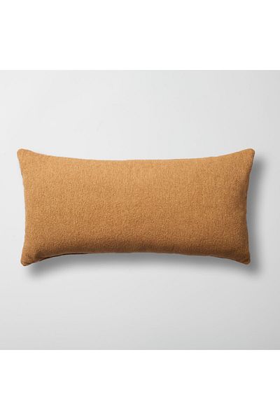 Fineroom Living "Julia" - Plain Loop Woven Lumbar Throw Pillow 35x70