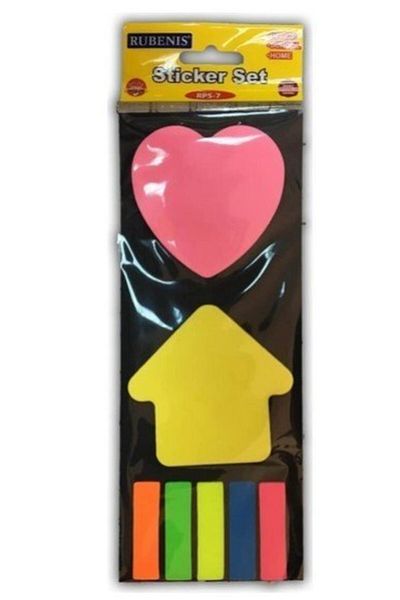 Rubenis Adhesive Note Paper Mixed Set Rps-7