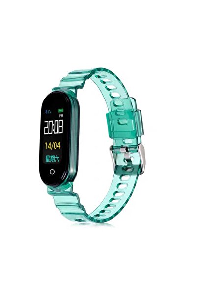 Nezih Case Xiaomi Mi Band 3 / 4 / 5 / 6 Uyumlu Şeffaf Sert Silikon Saat Kordo...