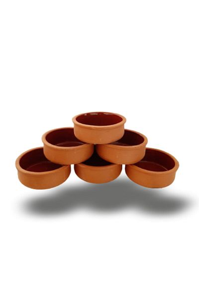 BELENDİ 6-Piece Clay Casserole Set Rice Pudding and Casserole Bowl
