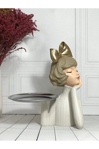 biomaxi plus Tepsili Kız Sunumluk Antik Altin&krem (34 Cm X 27 Cm)