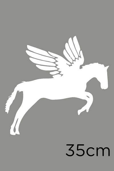 MIGNATIS Autocolant Pegasus Cal în galop Lipire 35cm - Alb