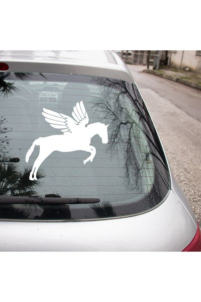 MIGNATIS Autocolant Pegasus Cal în galop Lipire 35cm - Alb