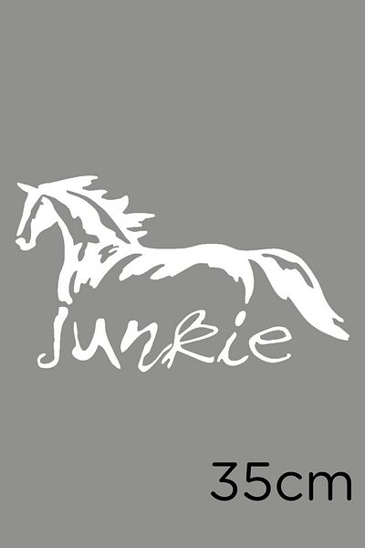 MIGNATIS Junkie 35cm Cal Alb Scriere și Autocolant - Lipire