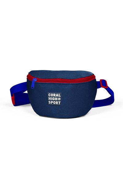 Coral High Unisex Red Sport Navy Blue Red Waist Bag 22619