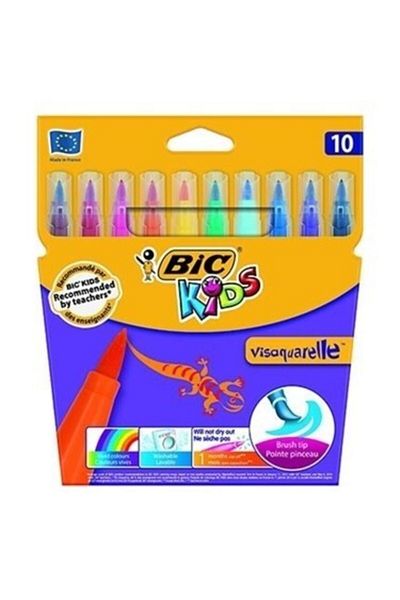 Bic Brush Tip Felt Tip Pen 10 Pieces8289641