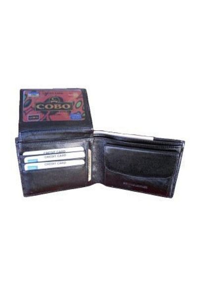 Zenga Men's Black Genuine Leather Wallet 110-1