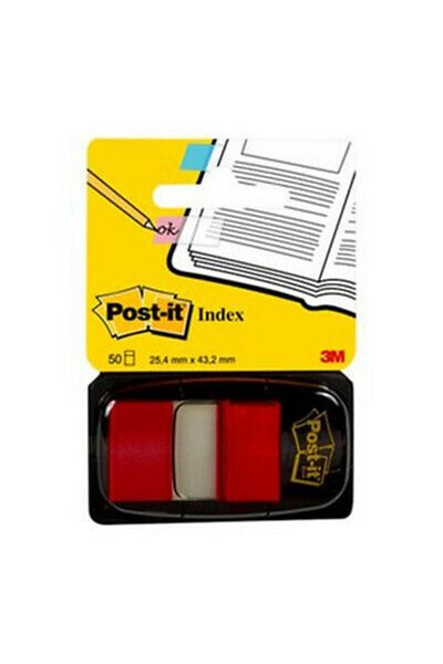 Post-it Index- Ταινία Σημείωσης Κόκκινο 50 Φύλλων