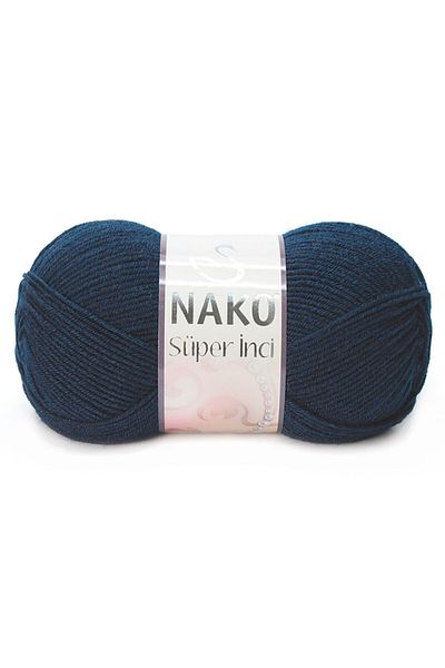 NAKO Super Pearl 03088 (Navy Blue) Hand Knitting Yarn/Wool 5 Pieces