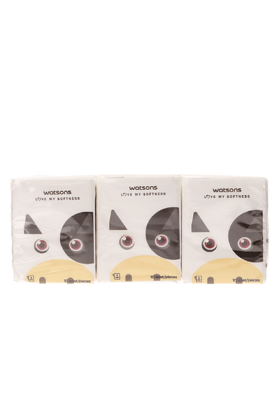 Watsons 3 Ply Mini Hankies - 10 X6 Cow 2399900940126