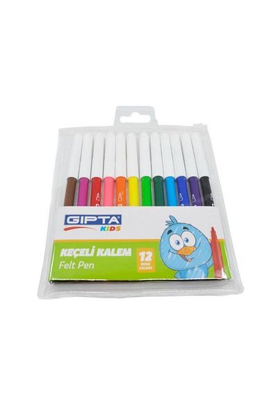 Gıpta 12 Color Felt Tip Pen Set