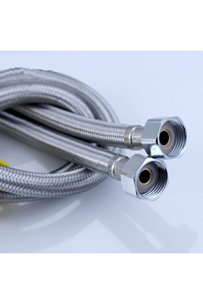 5DM Flex Hose Spiral Steel Braided Toilet Seat Connection - 3/8 - 3/8