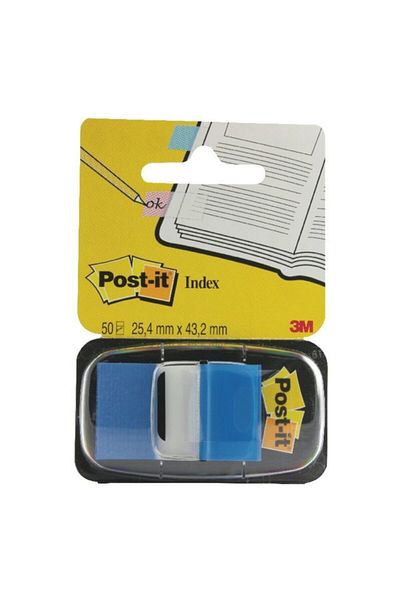 Post-it Blue Bookmark Index 50 Φύλλα - 25,4x43,18 mm Αυτοκόλλητο