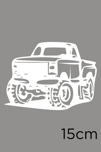 New Jargon Autocolant pentru mașină Ranger cu roți mari 15 cm - alb