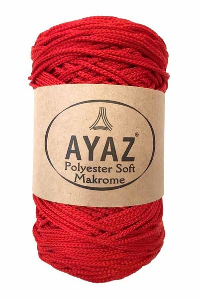 Ayaz Polyester Soft Macrame Thread 1207 Light Red