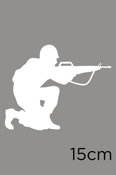 New Jargon Autocolant de logodnă pentru vehicul și perete soldat 15cm