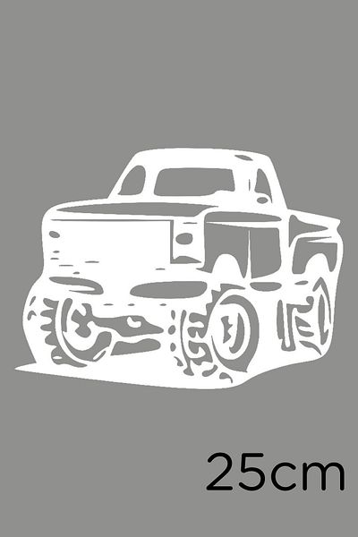 New Jargon Autocolant pentru mașină Ranger cu roți mari 25 cm - alb