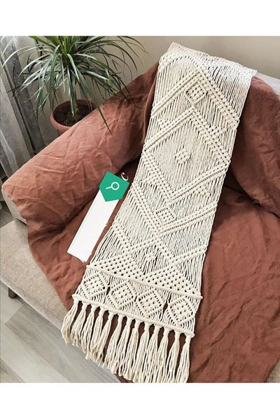 Foksan Deri Macrame Runner Tablecloth