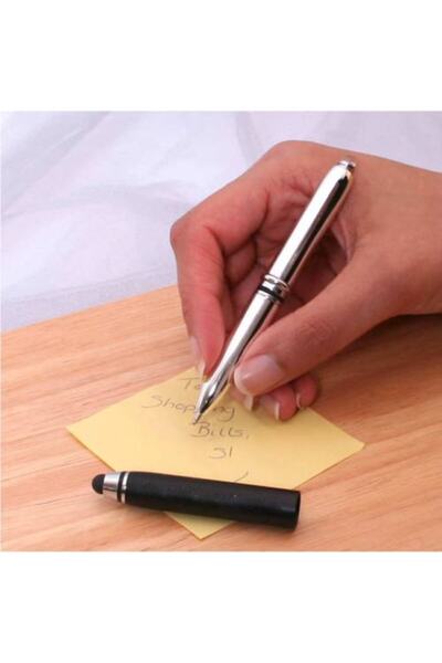 yakpen Işıklı Tükenmez Kalem Dokunma Tik Tuşlu Metal Kaliteli Kalem Hediyelik...
