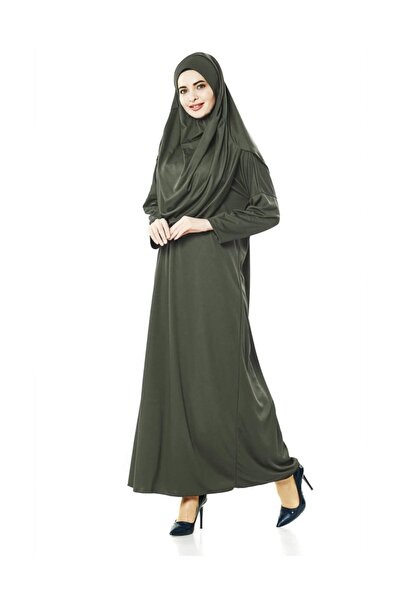 Nacar Tek Parça Namaz Elbisesi (seccade & Zikirmatik - Üçlü Takım)