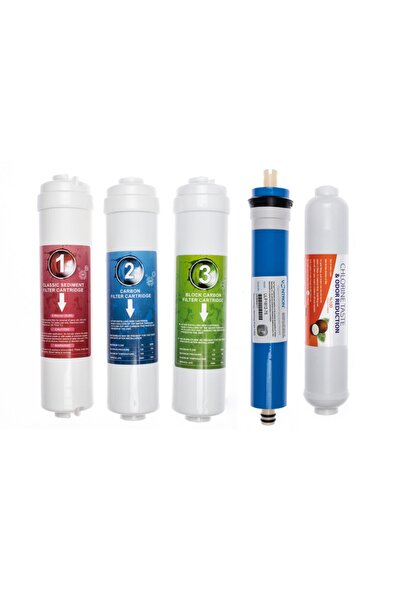 SULOOK Kapalı Kasa Su Arıtma Cihazlarına Uyumlu 5 Li Filtre Seti Vontron Memb...