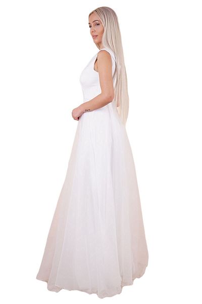 SpringStore Rochie de seară organizată cu guler și plisat în față pentru femei