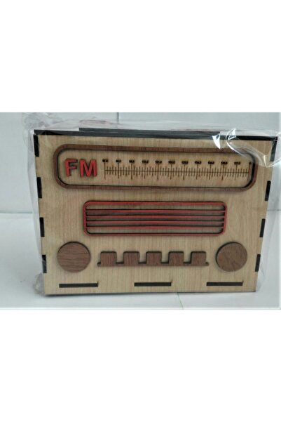 LEVA HAUSE Model radio Pușculiță din lemn 18x13 cm