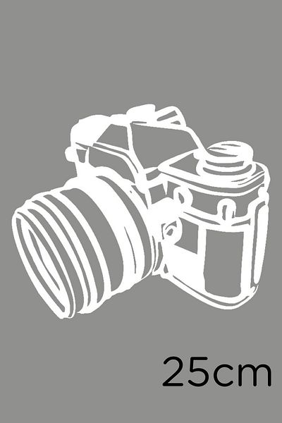 New Jargon Autocolant pentru cameră cu lentile rotative precise Solo 25 cm - alb
