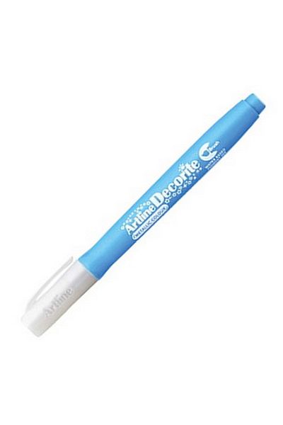 Artlines Metallic Blue Brush Tip Decoration Pen