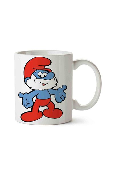 MET DESİGN The Smurfs Papa Smurf Smurf Porcelain Mug