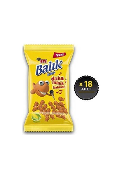 Eti Balık Mısır Kraker 70 Gr X 18 Adet