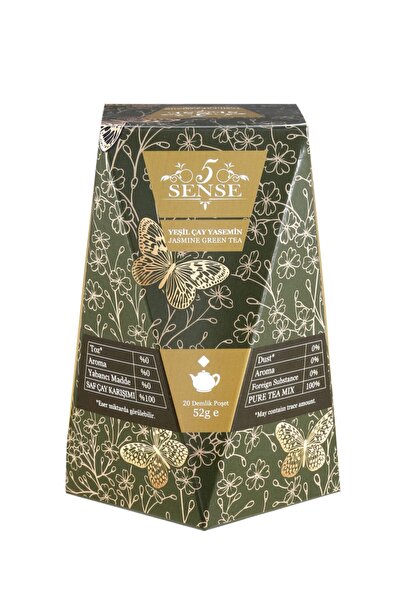 5 Sense Tea, X 2 Kutu Yeşil Çay Yasemin Incisi - 20 Demlik Poşet