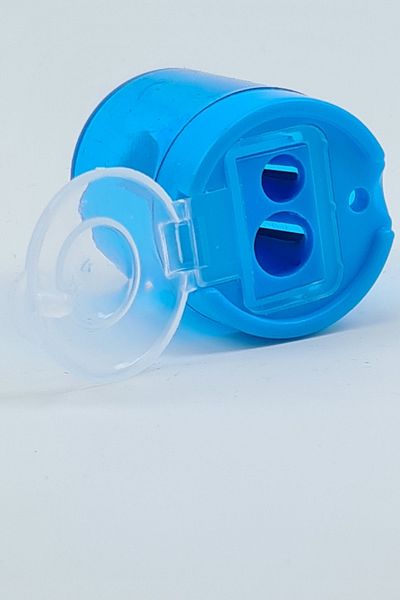 TGB Pencil Sharpener Double Eyed, Container, Round
