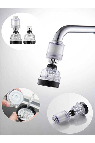 Tor Store 3-Function Transparent Faucet Head with Filter