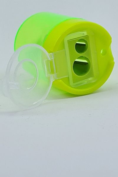 TGB Pencil Sharpener Double Eyed, Container, Round