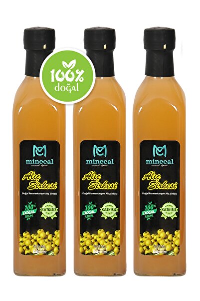 Minecal Doğal Fermente Alıç Sirkesi 3x500ml