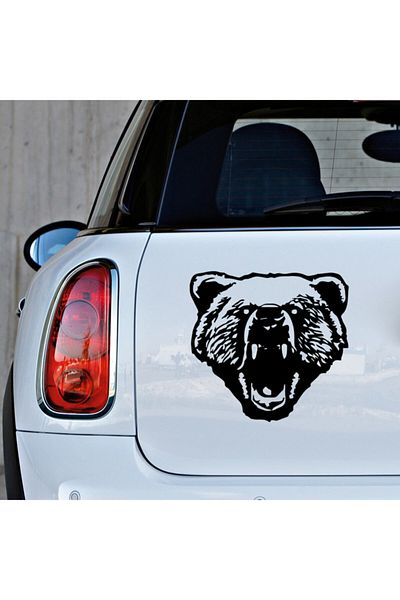 New Jargon Autocolant pentru piață de valori Angry Wild Bear Bear 35cm - Negru